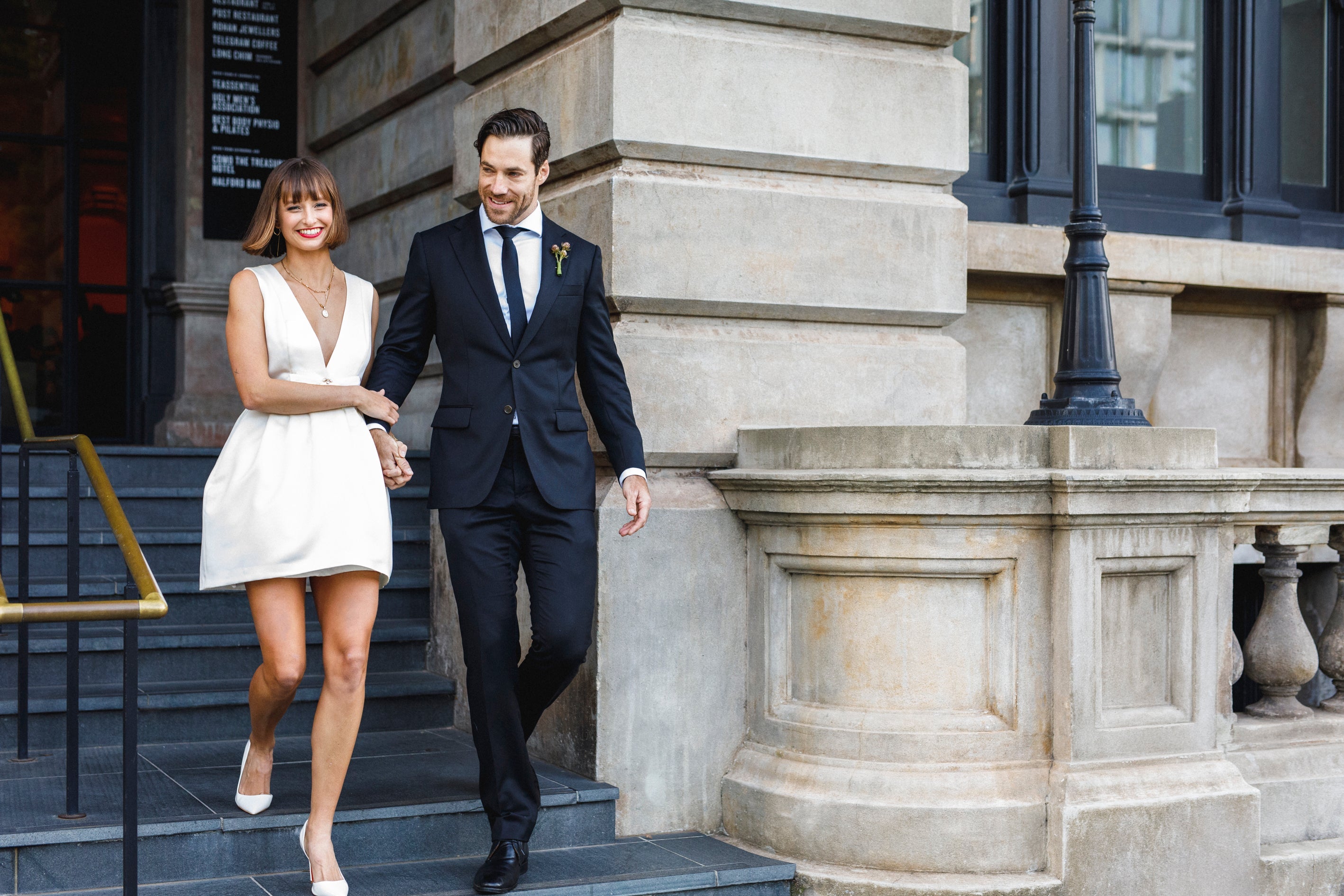 White Short Wedding Dress | Short White Bridal Dress | Elope Bridal