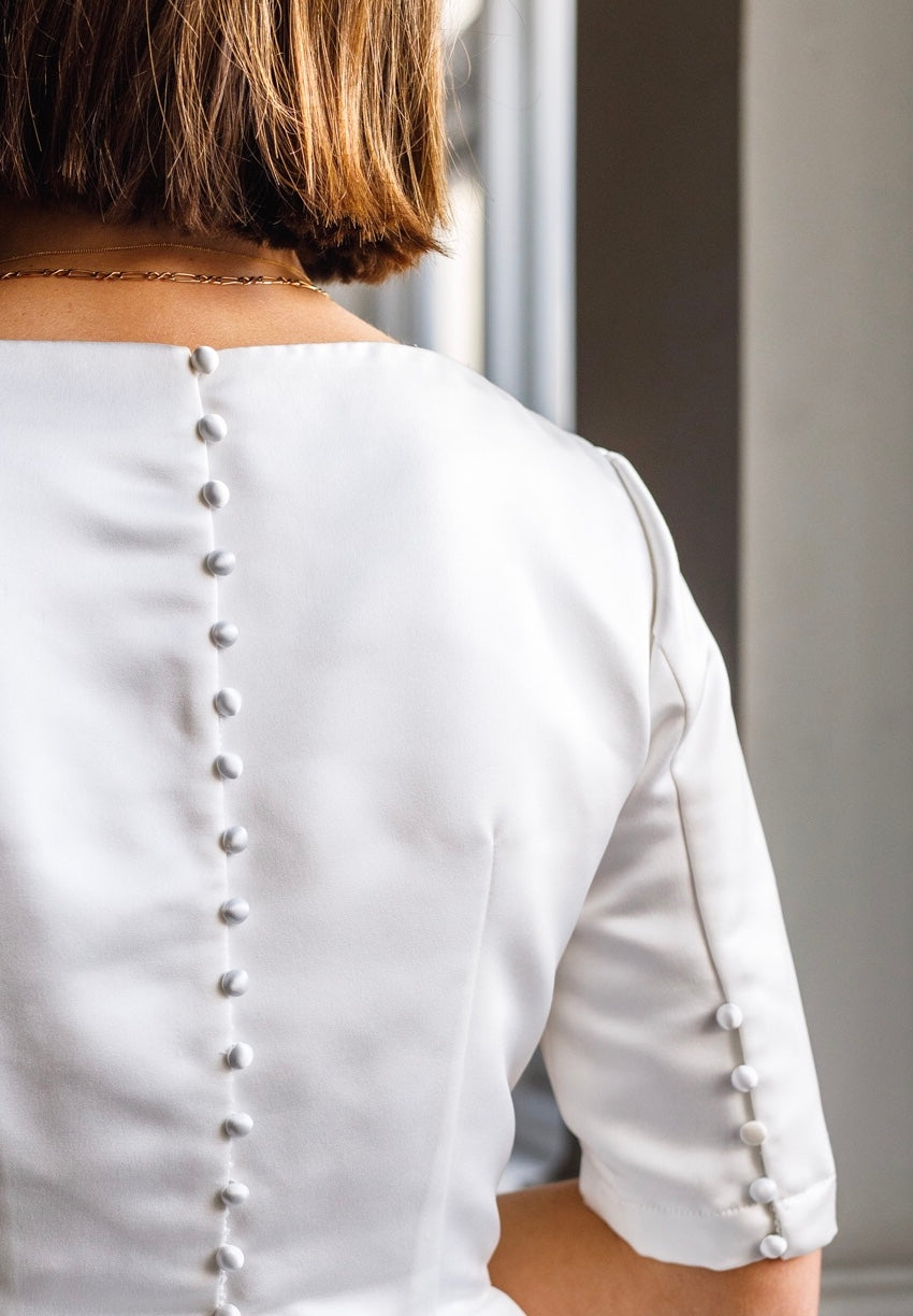 Wedding Dress With Sleeves | Wedding Dress With Pockets | Elope Bridal